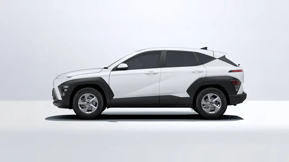 Hyundai Kona HEV 1.6GDI 138CV DT Maxx GA en renting — Lateral